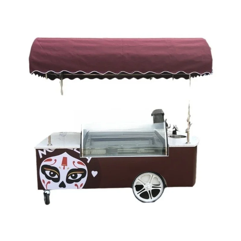 Ice cream display cabinet, air-cooled frost-free popsicle freezer c