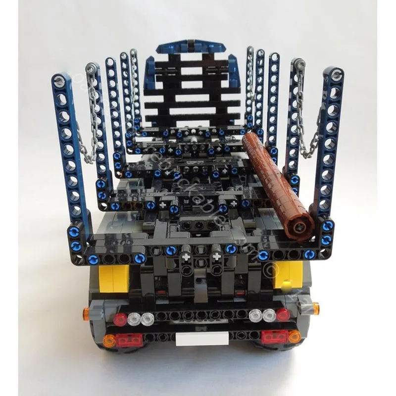 MOC-32338 シティモダン貨物輸送木製トレーラービルディングブロックモデル 1320 パーツ男の子と子供の誕生日おもちゃギフト