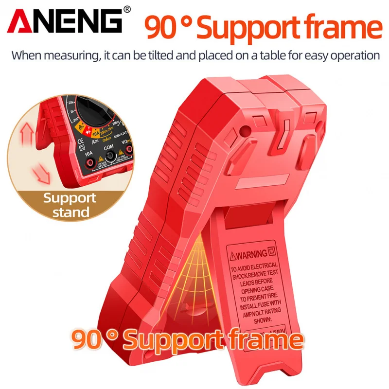 ANENG SZ06 مقياس رقمي متعدد الجهد المقاومة متر التيار المتناوب/تيار مستمر مقياس التيار الكهربائي 600 فولت الفولتميتر المتعدد كهربائي LCD الخلفية أوم اختبار