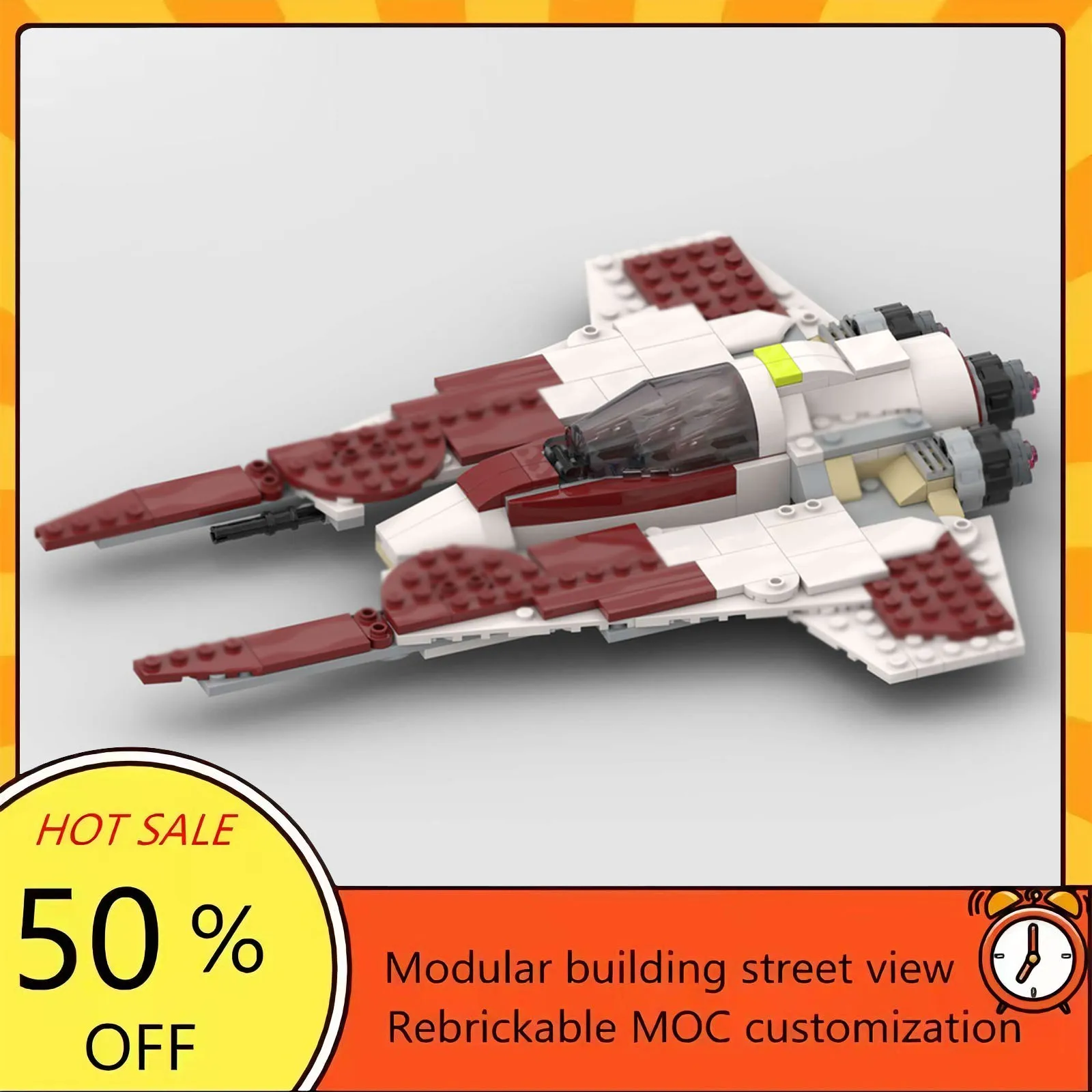 

Набор для сборки космического корабля из 259 деталей, популярная модель по мотивам фильма «Звездные войны», модульный конструктор, технологичный подарок, игрушка для детей на праздники