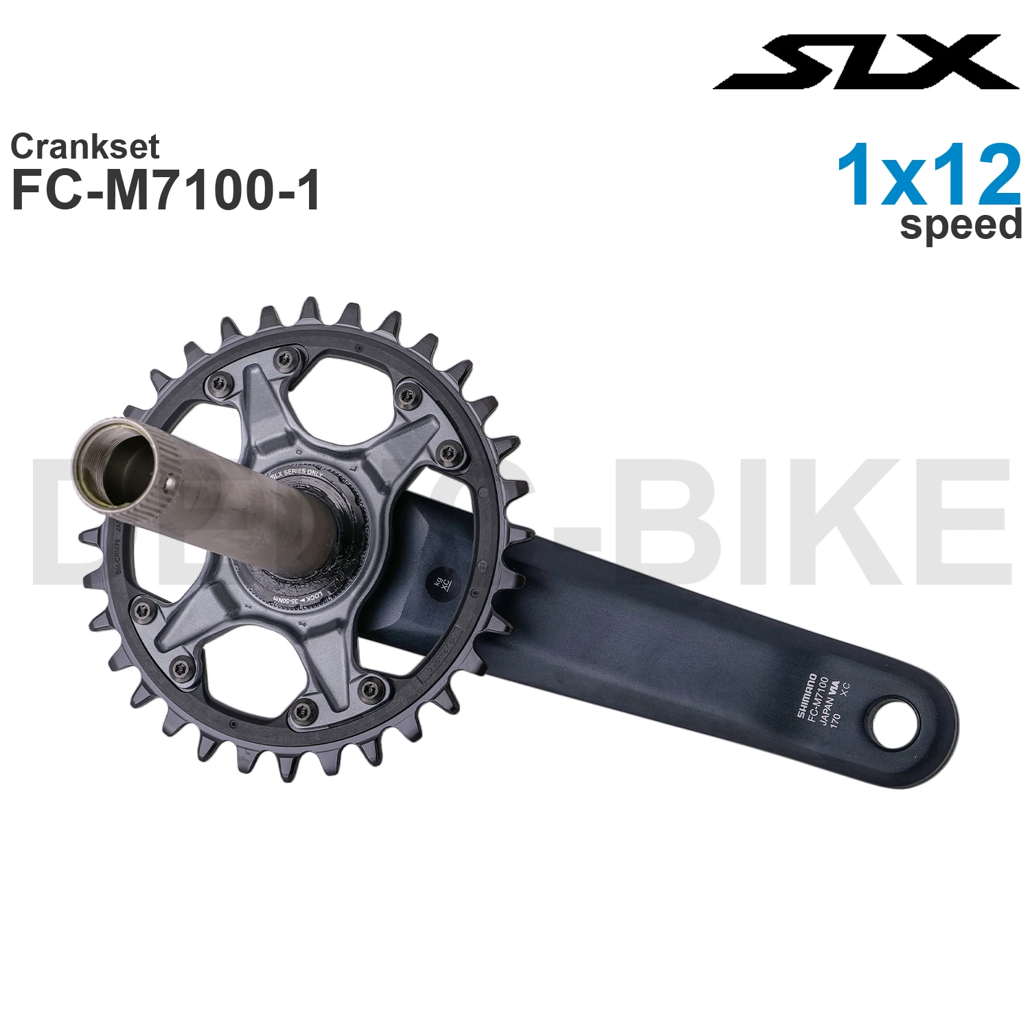 Shimano SLX M7100 1x 2x 12Speed Crankset  FC-M7100 1x12-speed 30T 32T 34T Original parts