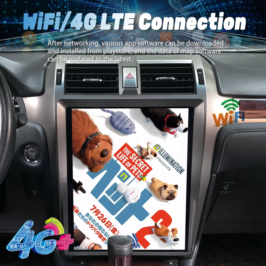 15inch Radio Android 13  For Lexus GX400 GX460 2015 2010-2019 CarPlay GPS Stereo Car Multimedia Video Player 256GB