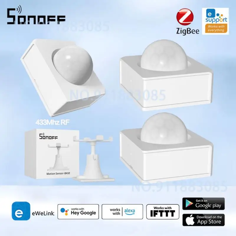 SONOFF Smart Motion Sensor Work With Base ZigBee PIR3-RF 433Mhz Movement Detector Via EWeLink APP Smart Scene For Smart Home