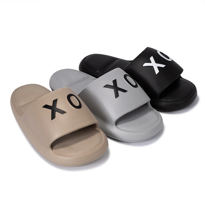YUYIN Men slippers Non-Slip Slide Sandals Thick Soft Platform House Shoes Men Indoor Outdoor Shower Bathroom Slipper Casual Shoe