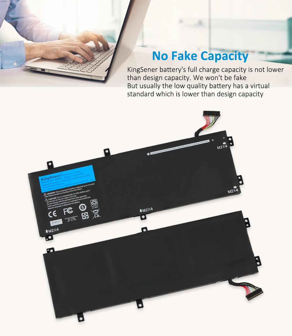 KingSener New 4GVGH RRCGW Laptop Battery for DELL Precision 5510 XPS 15 9550 Series 1P6KD T453X Free Tools