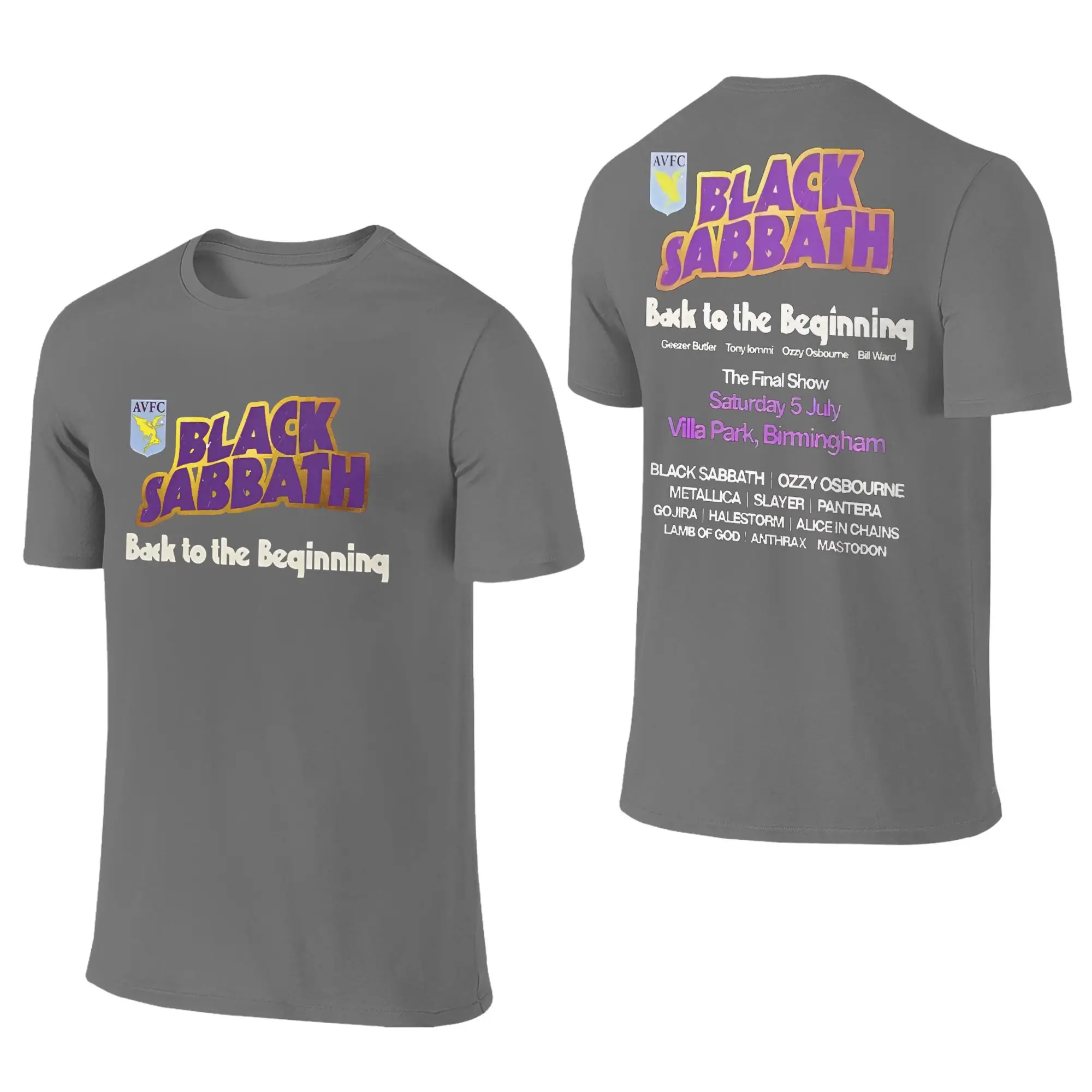 Black Sabbath Aston Villa Back The Beginning T Shirts Men 100