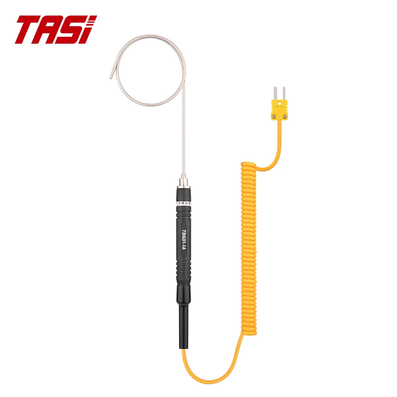 Imagem -03 - Tasi Tb601 Tb604 Série k j tipo Sonda Termopar para Medição de Temperatura Sensor Industrial Termopar Térmico de 1500 mm