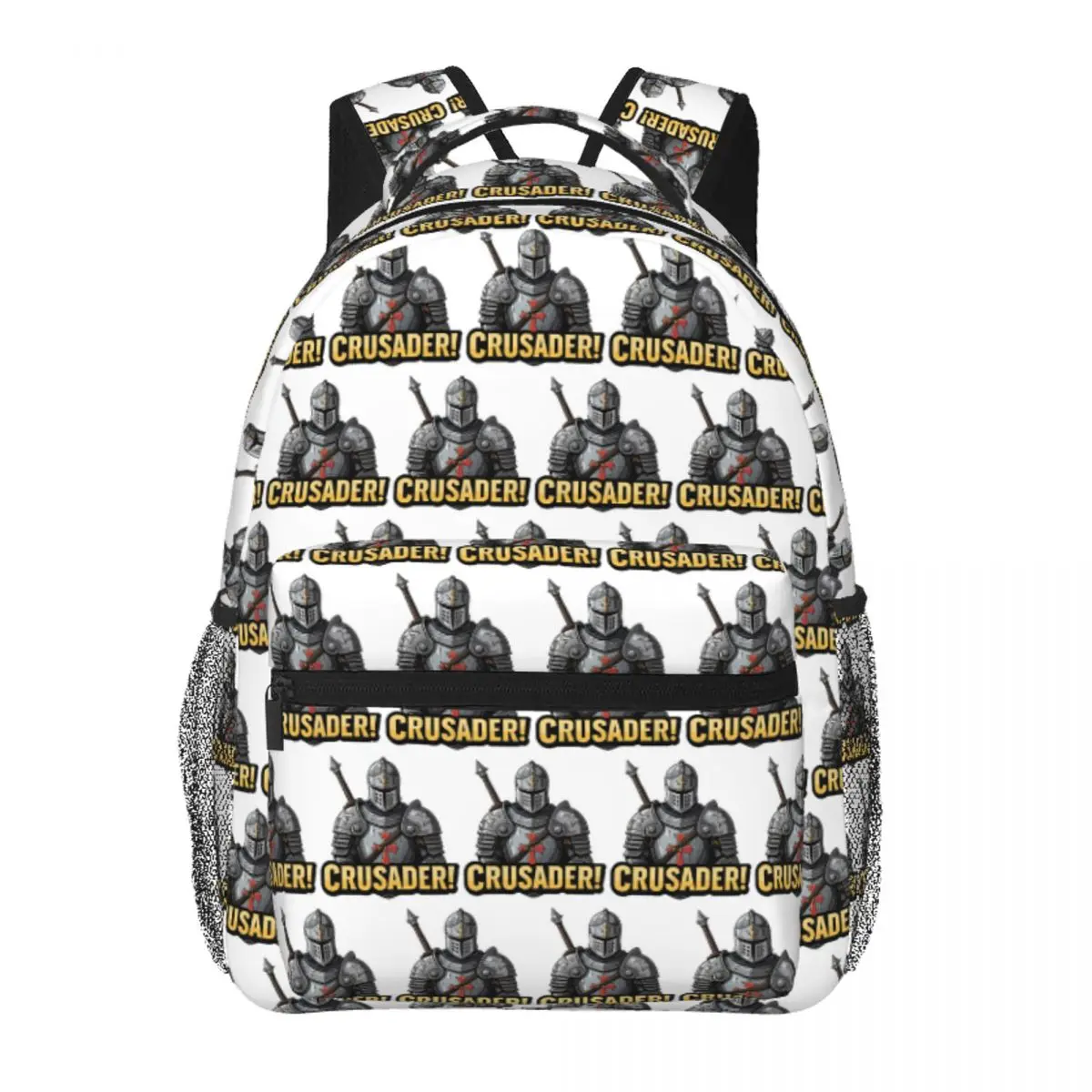 

CRUSADER Knight Backpack Student BookBag Kids School Bag Computer Shoulder Bags for Men Women