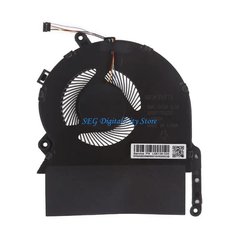 

U75B Laptop CPU GPU Cooling Fan 5V 0.5A 4pin Radiator for HPSpectrex360 15-EB