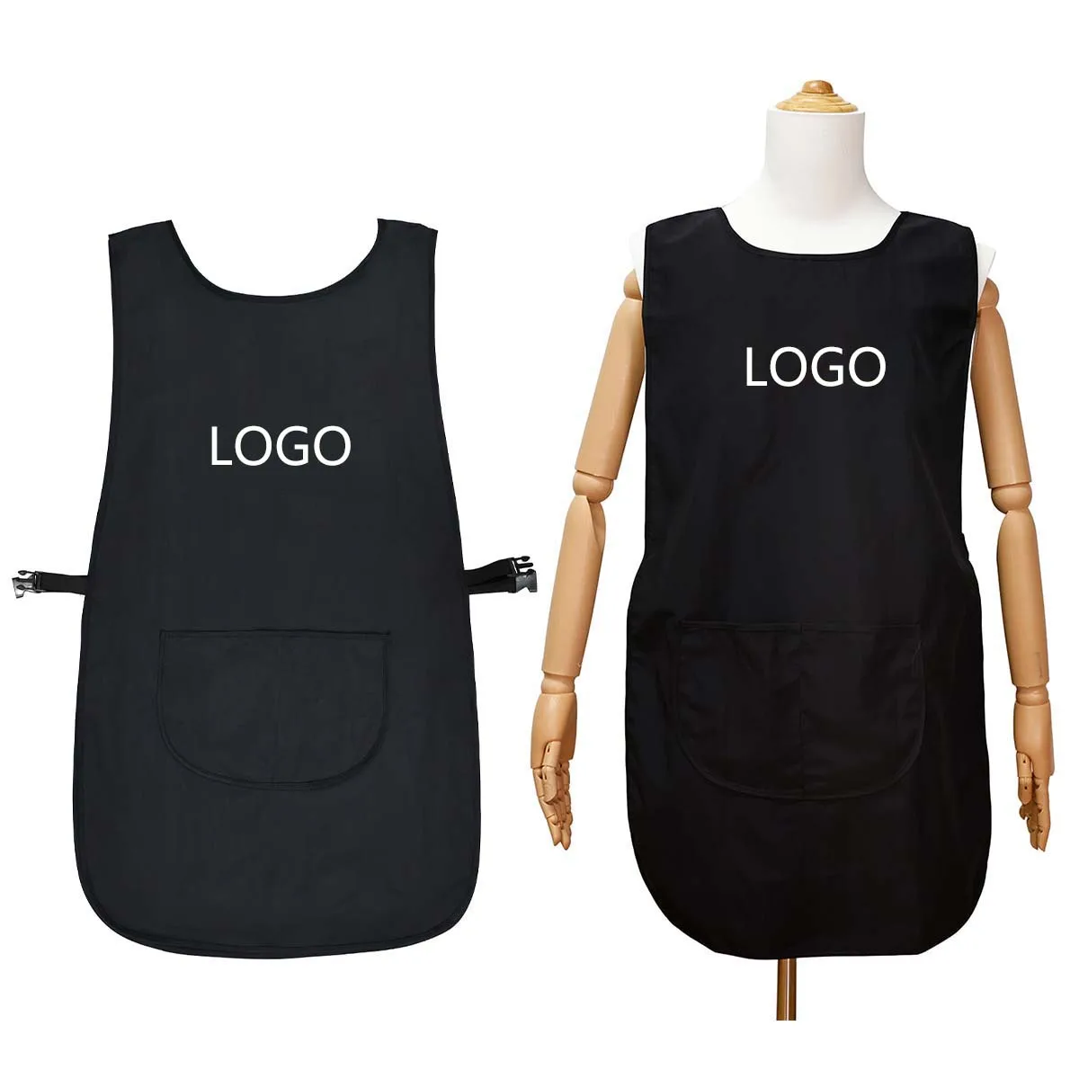 Uniform apron Supermarket smock promotional apron Stylist Barber apron Pet custom print Coffee Shop kitchen Barber