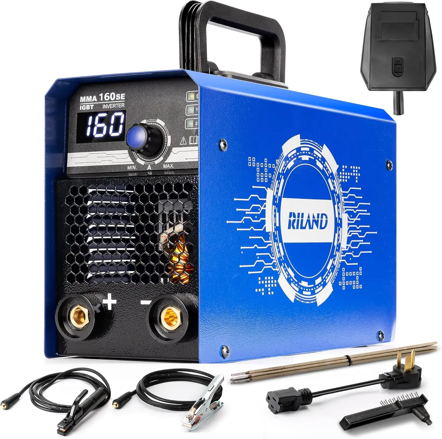 

160A Dual Voltage Stick Welder, 110V/220V ARC/Lift TIG Machine with Hot Start & Anti-Stick for Home Use