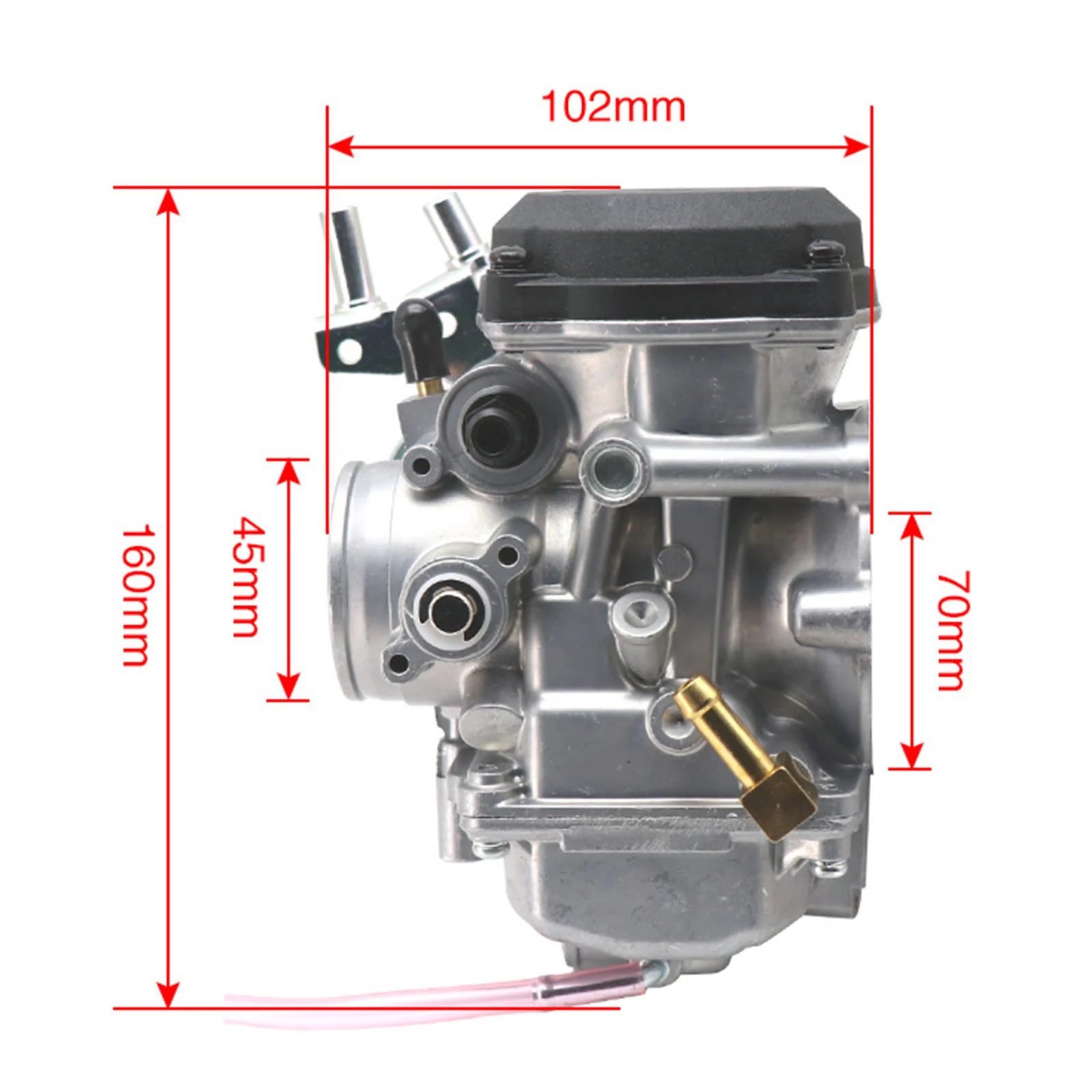 Replacement CV40 Carburetor Silver Alloy Motorcycle Fuel System for Harley XL883 Softail FXR Touring OEM 27421-99C 27465-04