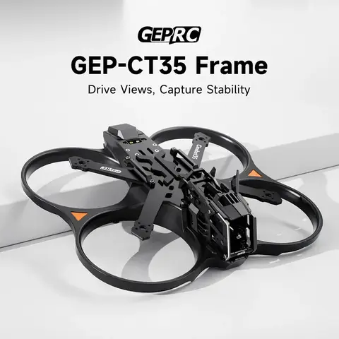 GEPRC GEP-CT35 Frame Kit 3.5mm Carbon Fiber Cinebot35 FPV Freestyle Long Range Quadcopter Chassis HD Mount RC Drone Parts