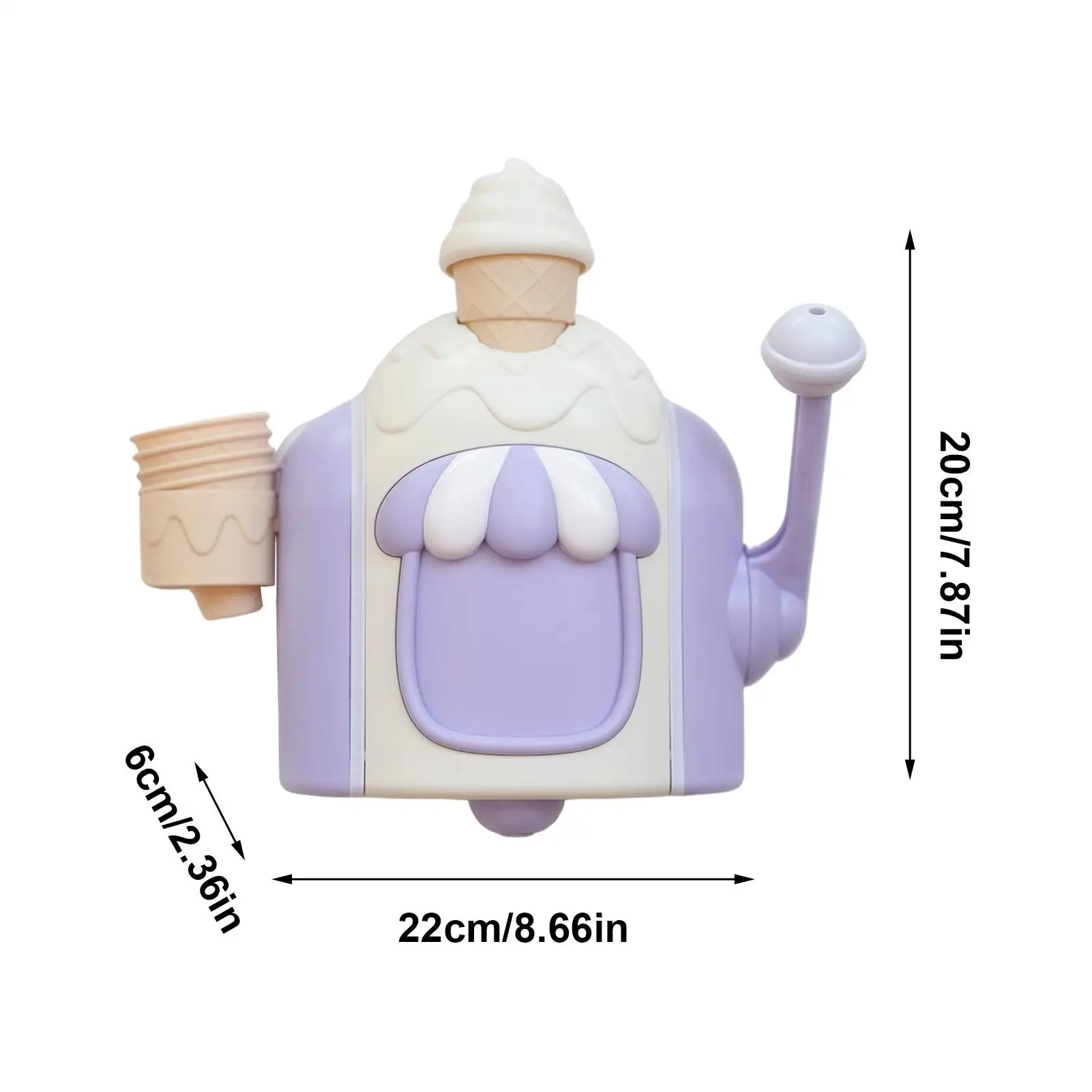 Zabawki do kąpieli dla dzieci, montowane na ścianie, interaktywne, tworzące pianę w kształcie lodów, zabawki do kąpieli dla dzieci w wieku 2-5 lat, dla chłopców i dziewczynek, na Boże Narodzenie.