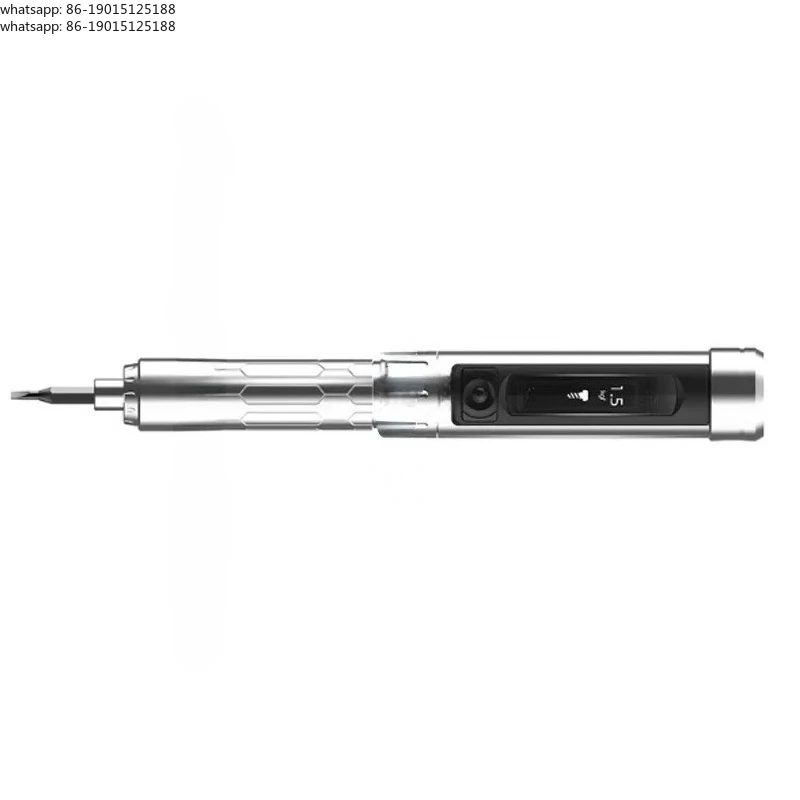 

USB Chargeable Cordless Screwdriver 24pcs 4mm Bit Set LED lights，ES15 intelligent Control Electric Screwdriver And accessories