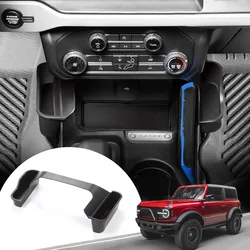 Center Console Shifter Storage Box for Ford Bronco 2021 2022 2023 2024, Organizer Gear Side Storage Tray for Bronco Accessories