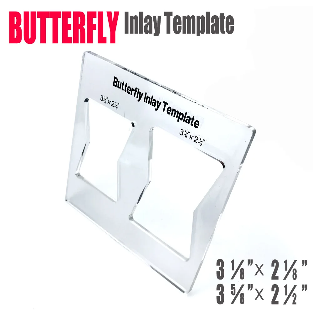 1/3Pcs Butterfly Inlay Template Woodworking Butterfly Inlay Template For Router And Decorative Templates