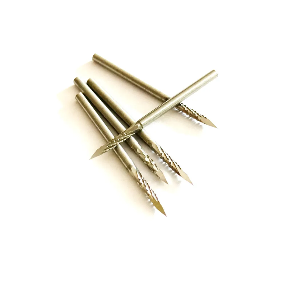 Brocas para trabajar la madera de alta velocidad, 1/5 piezas, limas rotativas, Mini raspa de acero de tungsteno para tallado de madera, cuentas de Buda, tallado de Metal y madera