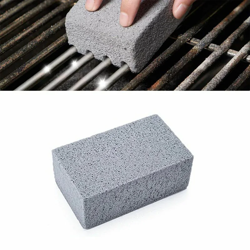 

4Pcs BBQ Simple Cleaning Stone Heat-resistant Barbecue Grill Cleaning Brick Sharpening Stones Kitchenware Cleaning Tools