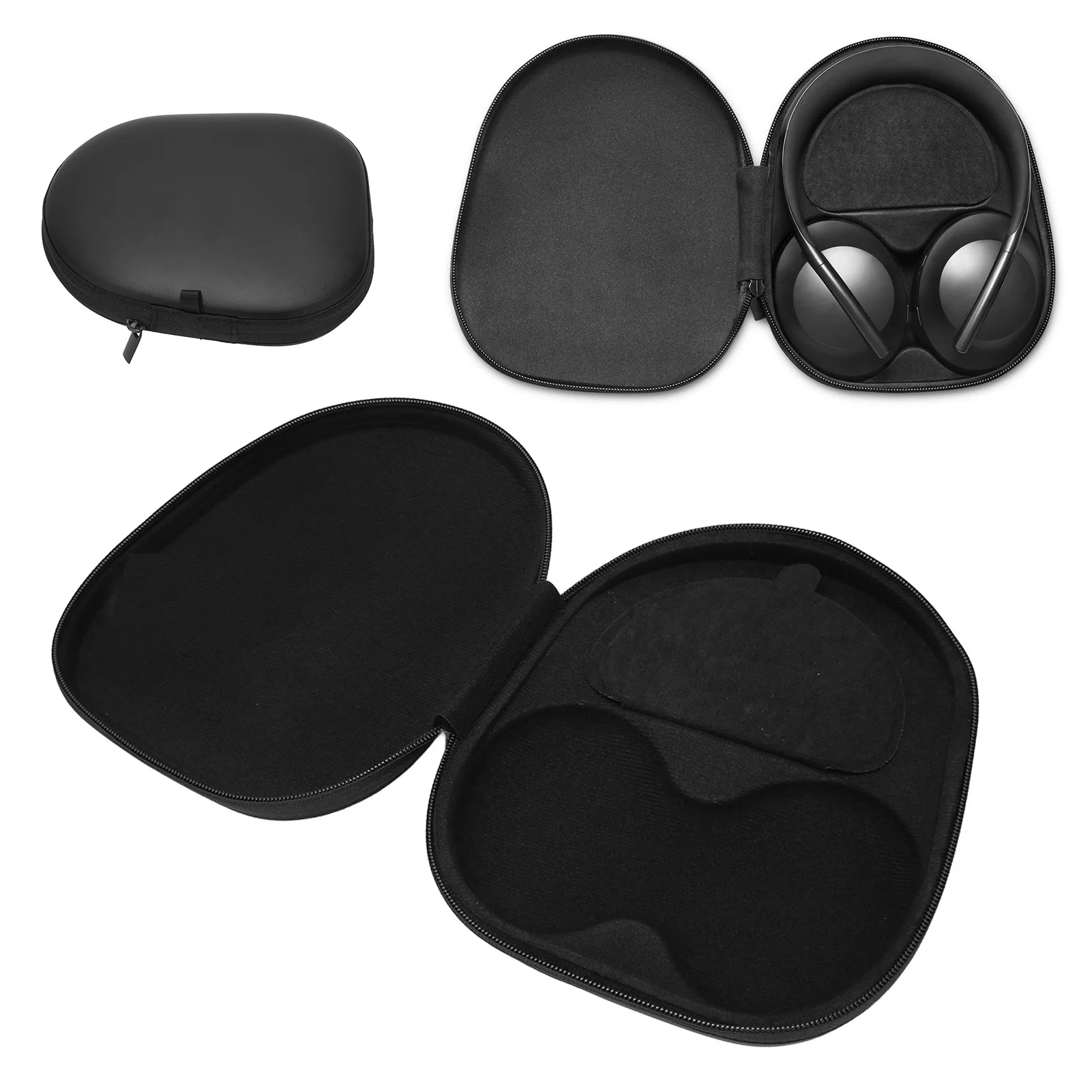 Headphone Hard Case for 700 QC35 Gaming QC35II QC35 QC25 QCSE AE AE2 AE2I AE2W PU Large Space Storage Slot Headphone Travel Case