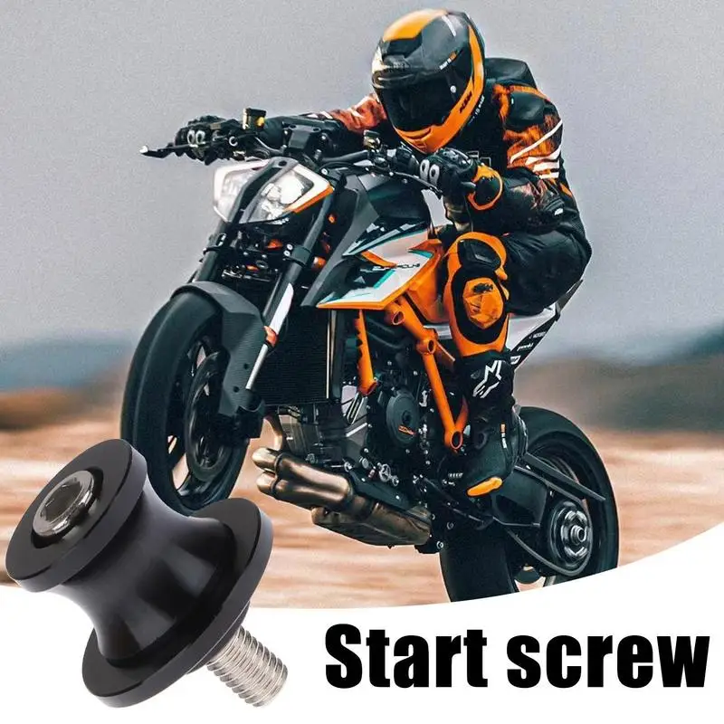 Motorcycle Swing Arm Sliders M8 Swing Arm Slider Stand Screws Swingarm Spools For Lifting Pin Screw Rear Sliders M8 Threads