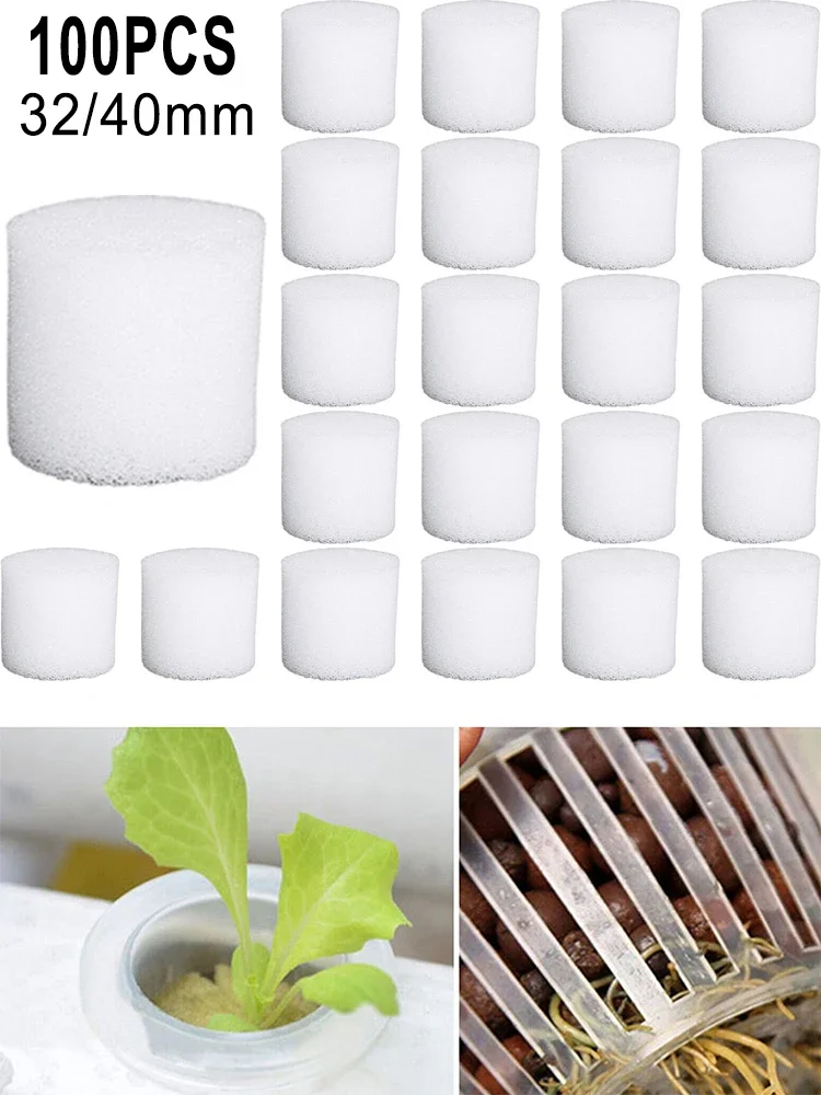 100PCS Soilless Sponge Cultivation Nursery Pots Flower Cultures Groundless Vegetables Gardening Tools Accessories