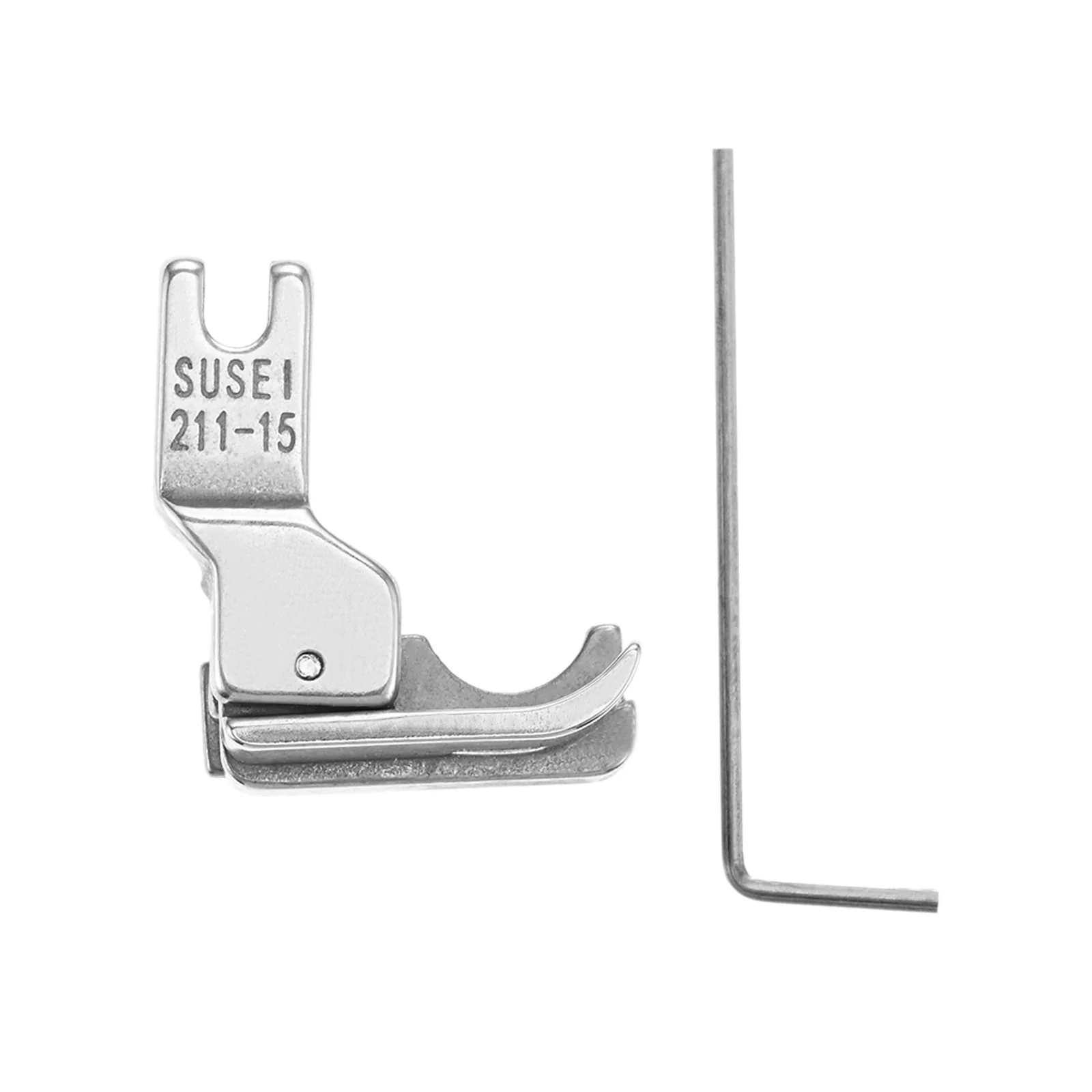 1pc Sewing Machine Foot 211-14 211-15 High and Low Compensating Presser Foot Open Wire Stop Double Tangent  Presser Foot Steel