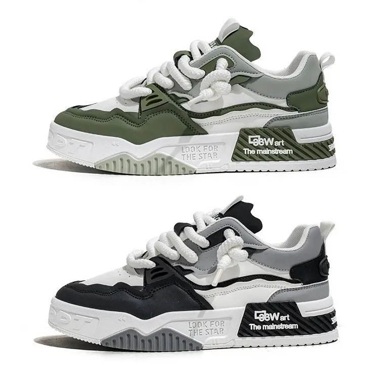 أحذية رياضية للأولاد مريحة وقابلة للتنفس بنعل سميك مضاد للانزلاق تصميم أصلي جديد للربيع أحذية رياضية متعددة الاستخدامات #1