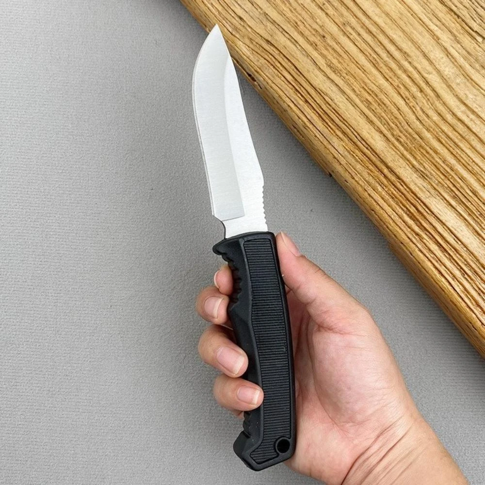 Top-selling Field Knife Portable Fixed Knife 7Cr13Mov Blade Nylon Fiber Handle Outdoor Multi Useful Camping Hunting Tool