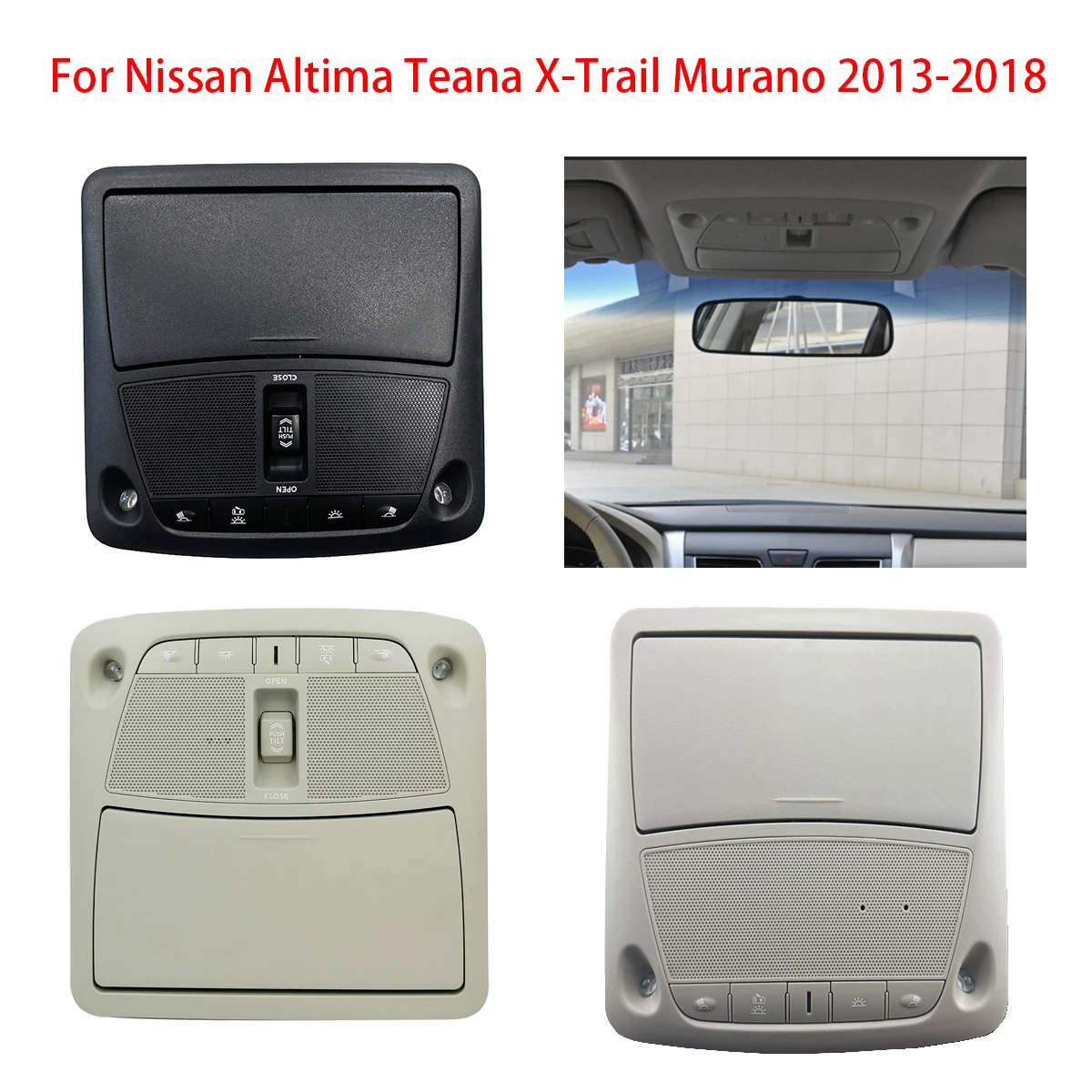

For NISSAN 2013-2018 ALTIMA front row Interior reading lamp Assembly Sunroof switch Indoor ceiling lamp dome light