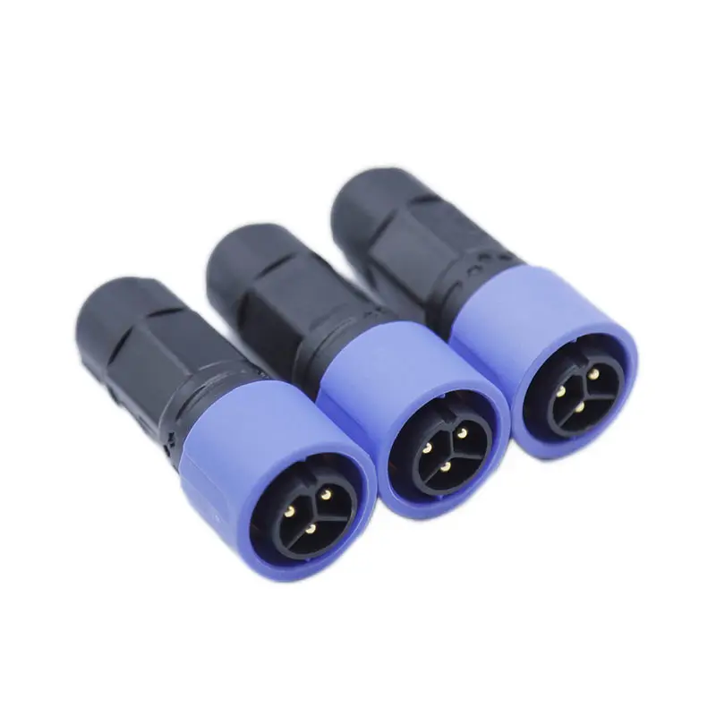 M20 3+0 E-bike Battery Connector Electric Vehicle Lithium Charge Battery Plug Socket 20A Waterproof Energy Storage Connectors