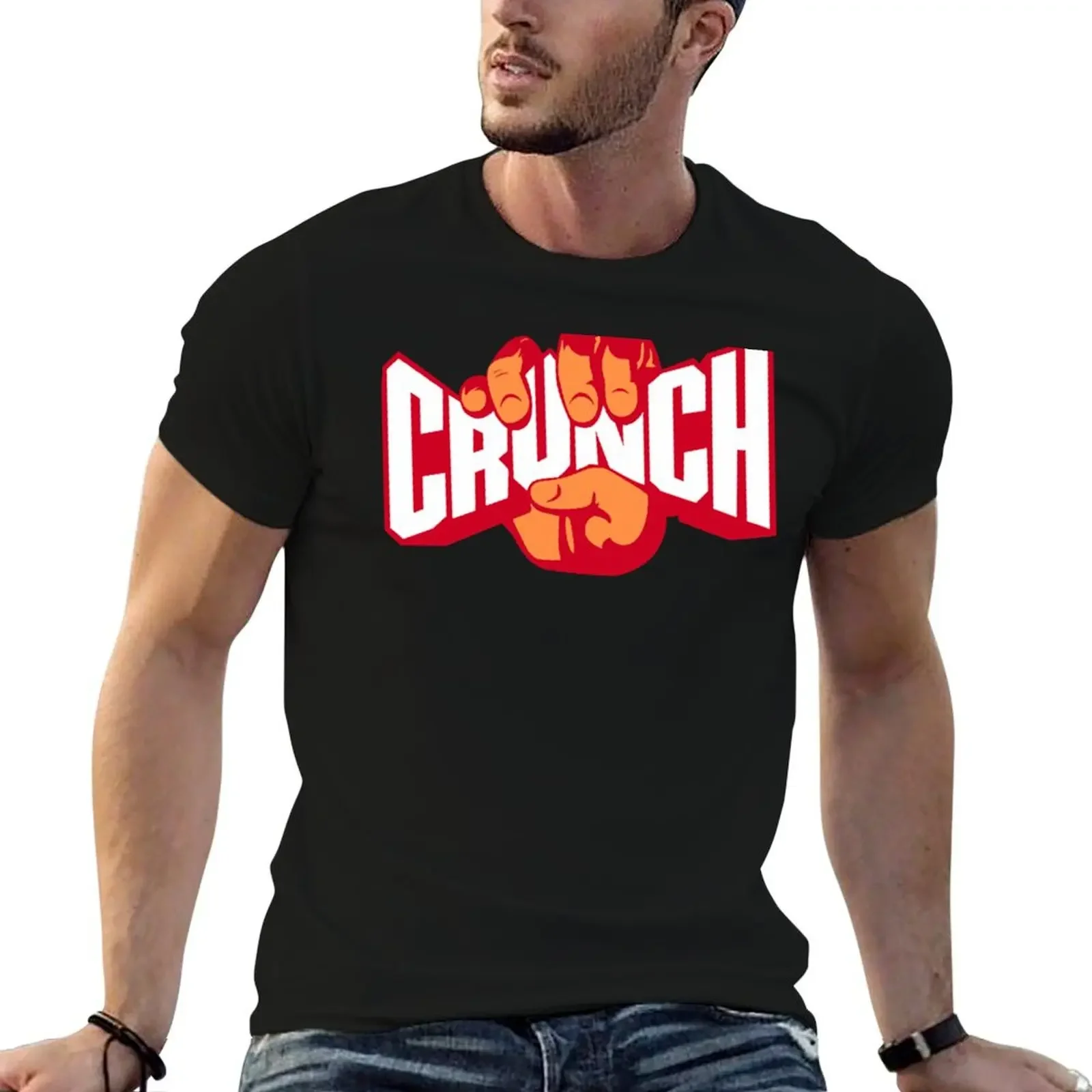 the crunch merchandise T-Shirt quick-drying graphic t shirt vintage sports fans Short sleeve tee men