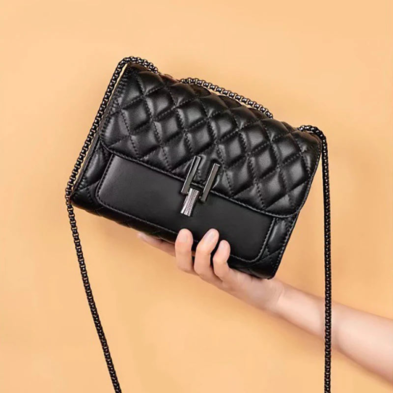 

Lingge bag, chain bag, single shoulder bag, diagonal cross style crossbody bag for women