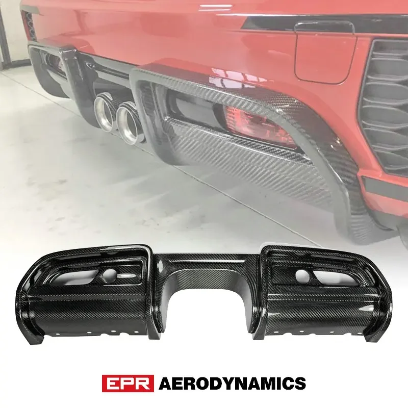 JCW Rear Bumper Diffuser For Mini F56 JCW Style Carbon Fiber Rear Diffuser Trim (Replacement)