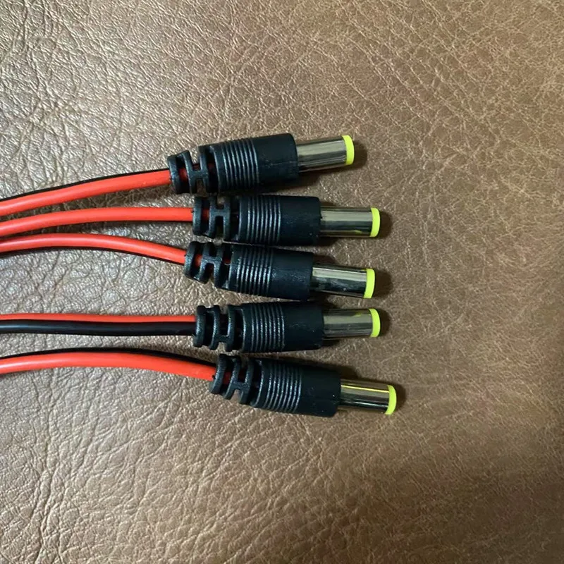 12V Dc Power Pigtail Plug Cable DC Male Female Security adapter Connector 5.5mm X 2.1mm For CCTV Cameras