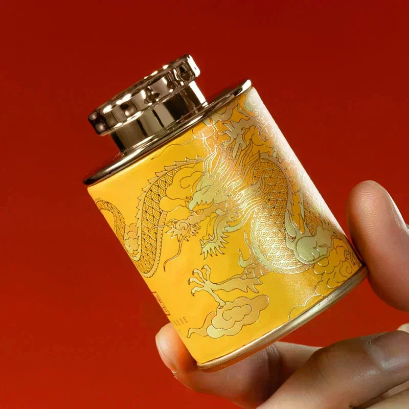 2024 Dragon Empty Tea Tin Can Household Tea Sealed Jar Portable Home Small Tea Packaging Box Storage Cans Mini