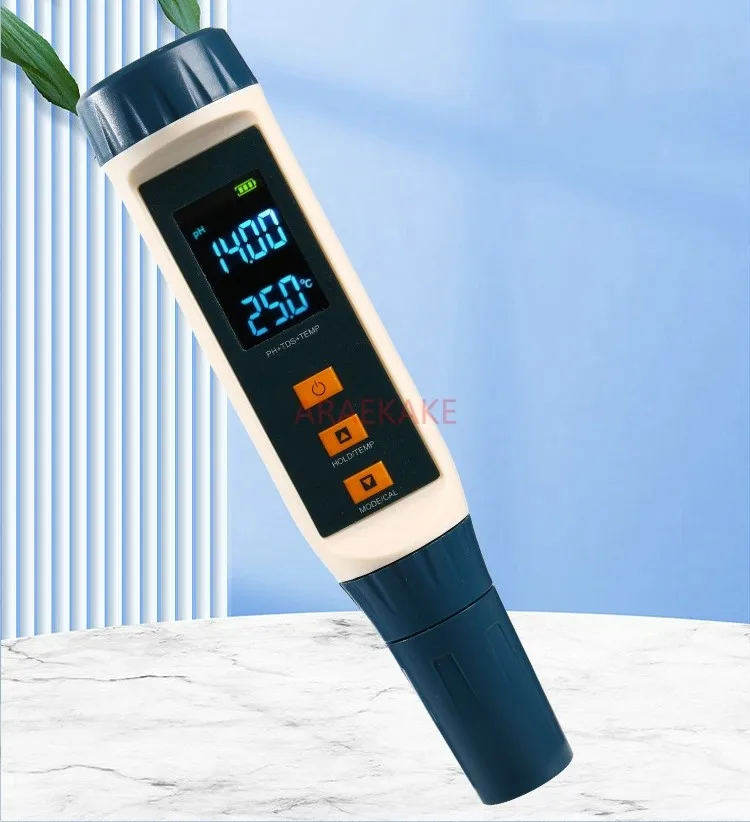 Water quality pH value detection pen, high-precision portable handheld solution pH meter, pH and temperature testing for aquariu image 5
