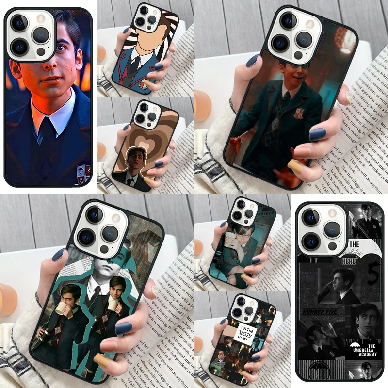 Etui Trend Aidan Gallagher Number Five Phone Case Cover for iPhone 16 12 mini 11 13 14 15 Pro Max SE 2020 for Apple 7 8 Plus