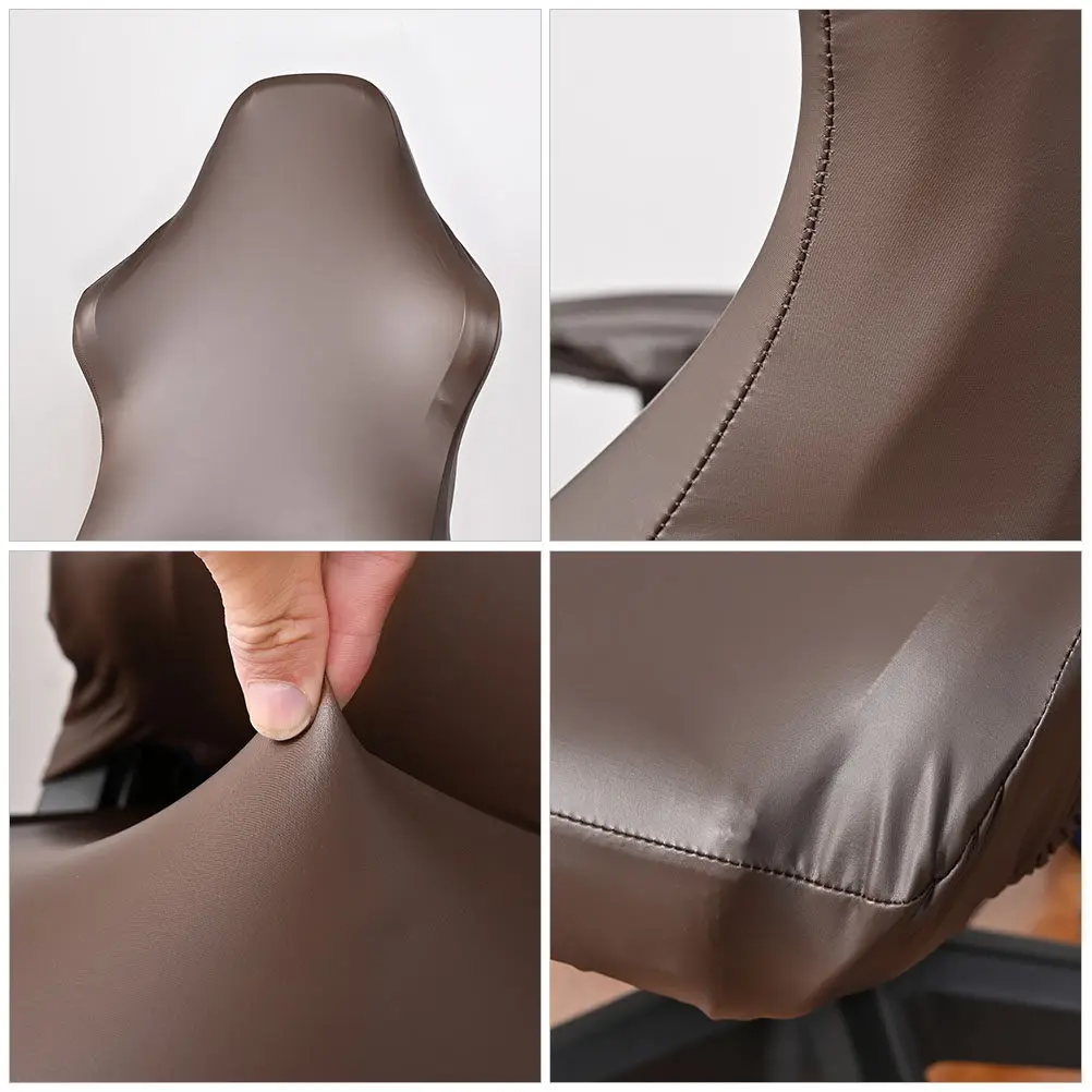 1 Set Elastic Gaming Chair Covers Computer Seat Protector Removable Washable Stretchable Anti-Scratch Armrest Cover for Game