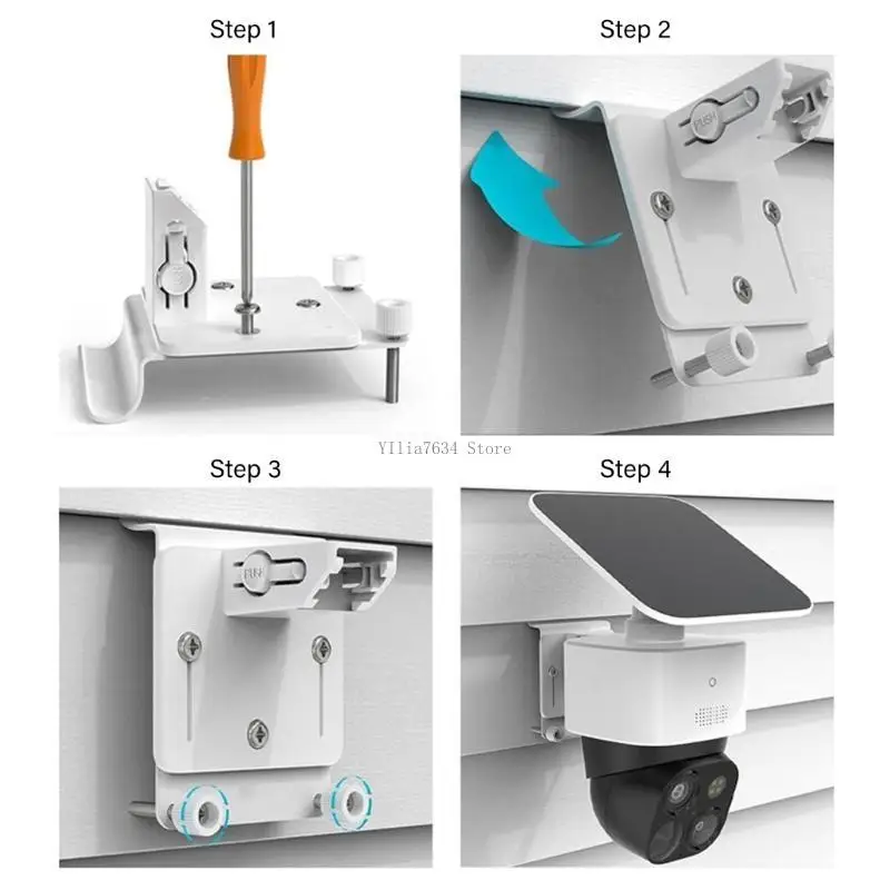 Flexible Solar Panel Camera Bracket Corrosion Resistant Mount for S340 E42