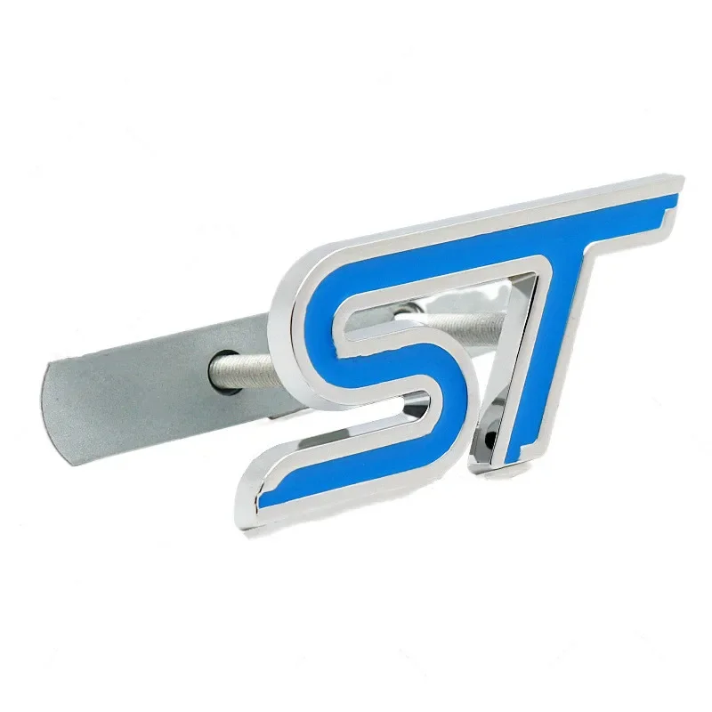 3D Metal ST Front Grille Emblem Badge Car Rear Trunk Auto Sticker For Ford Focus Mondeo Fiesta Edge Escort MK2 MK3 MK4 MK5 MK7 view 4