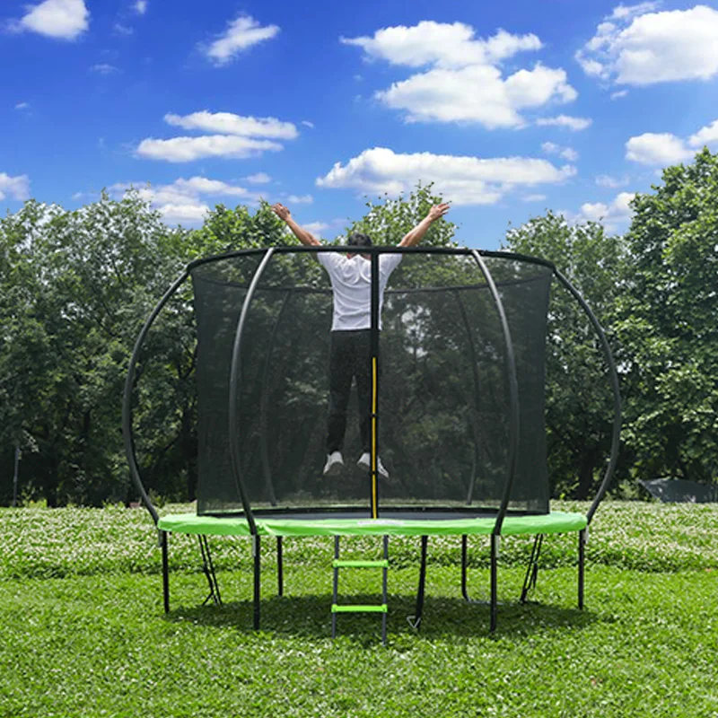 Heavy Duty Jumping Mat And Spring Cover Padding Trampoline 12Ft With CE Certificate view 5