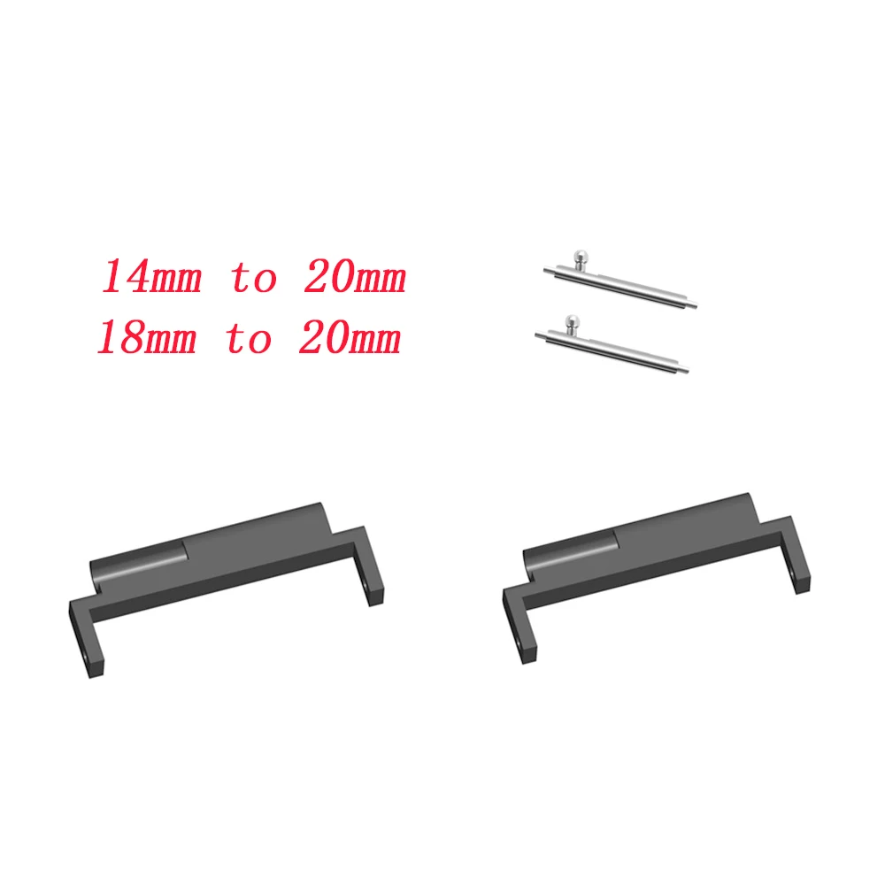 2pcs Watch Strap Connectors for Galaxy Watch for Amazfit Bip Quick Release Plastic Adapter 18mm 14mm for Smartwatch Accessories