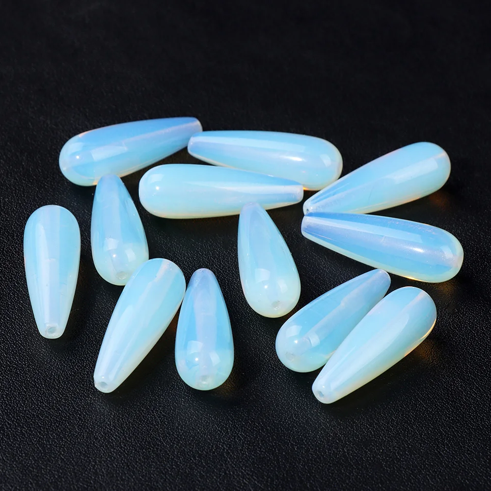 10X30Mm Natuurlijke Traan Chalcedoon Steen Kralen Waterdruppel Jaspers Kralen Voor Diy Sieraden Armband Oorbellen Accessori Groothandel