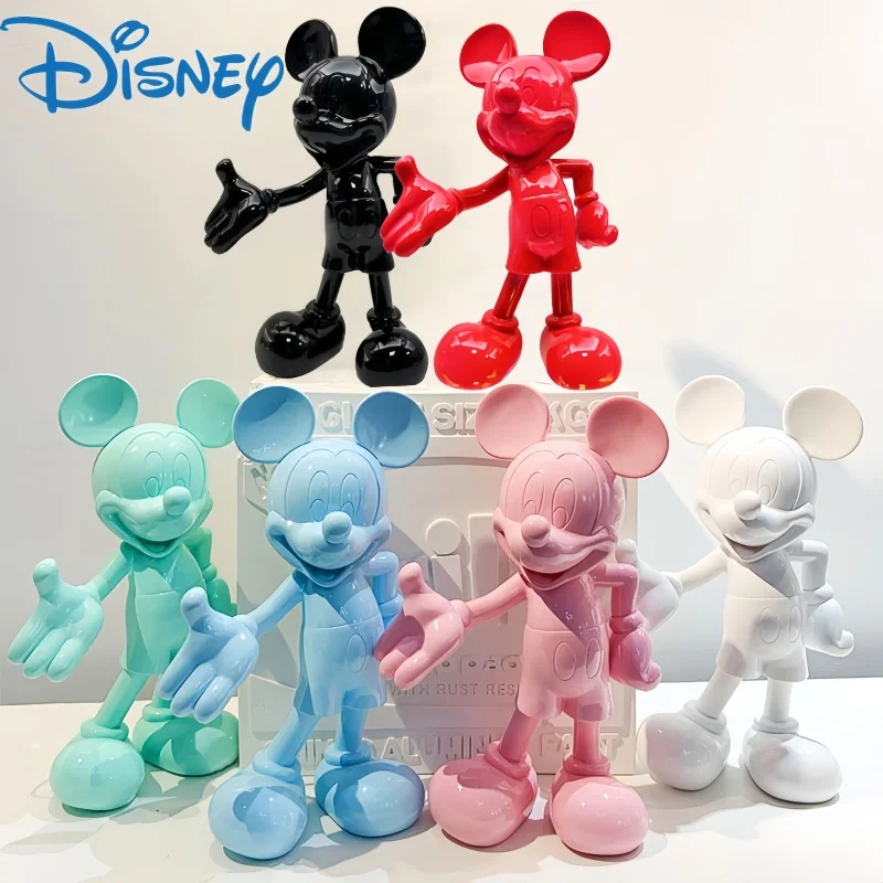 Fashion Welcome Minnie Mouse Action Figure Mickey Statue Collection Advanced Room Decoration Simple Modern Ornaments Model Doll