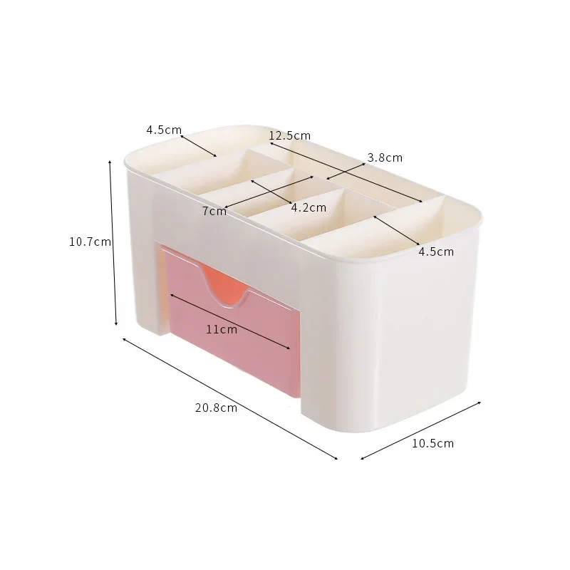 Organizador de plástico para arte em unhas, recipiente removedor de esmalte em gel, limpeza, almofada de algodão, caixa de armazenamento, acessórios, ferramenta de limpeza, desktop