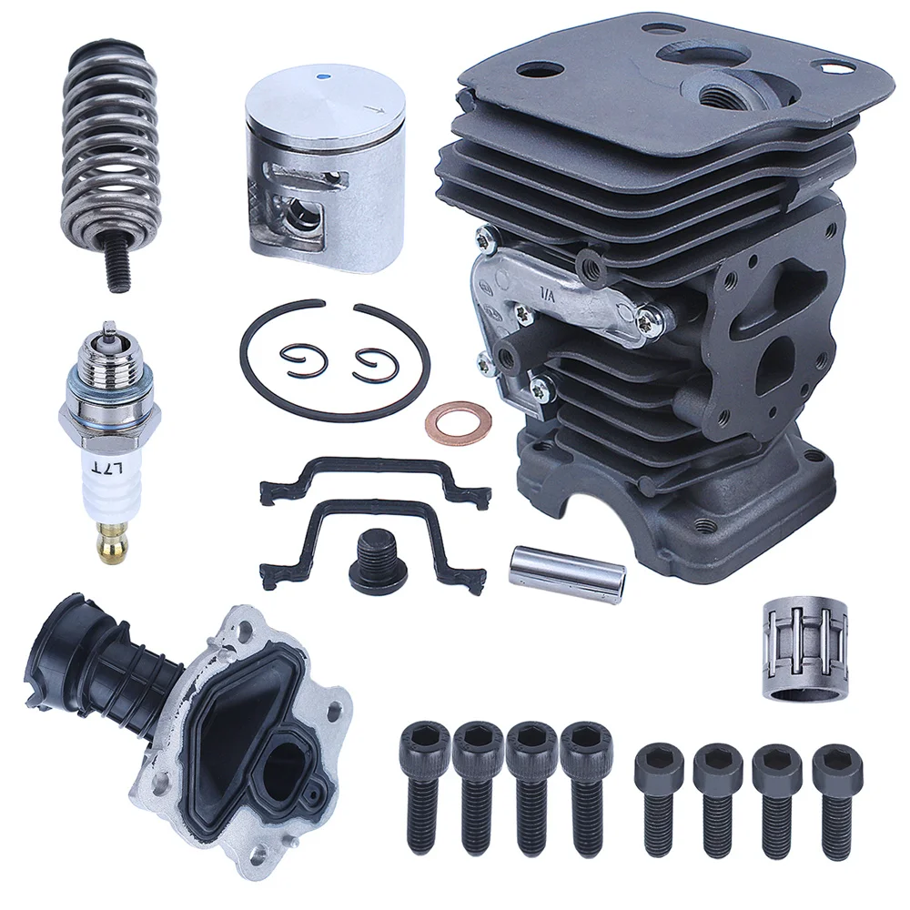 Imagem -04 - Cilindro Piston Intake Boot Gasket Kit 42 mm Apto para Motosserra Husqvarna 445 450 445e
