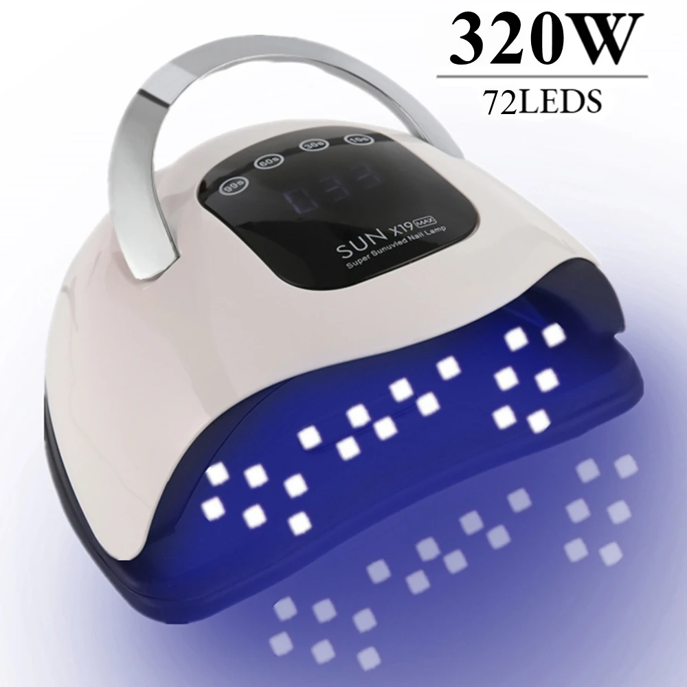 320W  Professional UV/LED Nail Lamp Nail Dryer Nail Phototherapy Machine Dual Light Source UV Nail Lamp For Nail Art DIY Use