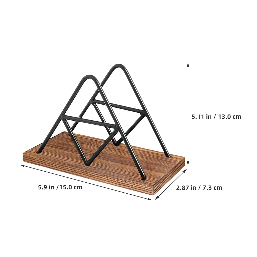 

Napkin Holder Stand Napkin Holders For Paper Napkins Rustic Tabletop Organizer Kitchen Dining Room Paper Tissue Dispenser