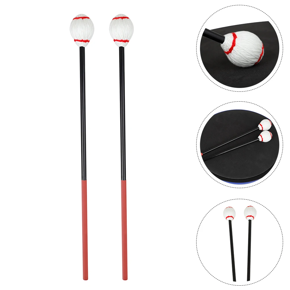 

2 Pcs Xylophone Mallets Carbon Fiber Cotton Core Hammer Sticks Smooth Lasting Premium Material Imported